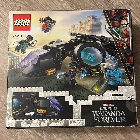 NIB Lego Marvel Black Panther Wakanda Forever Lego Set 76211 Shuri’s Sunbird - Picture 5 of 9